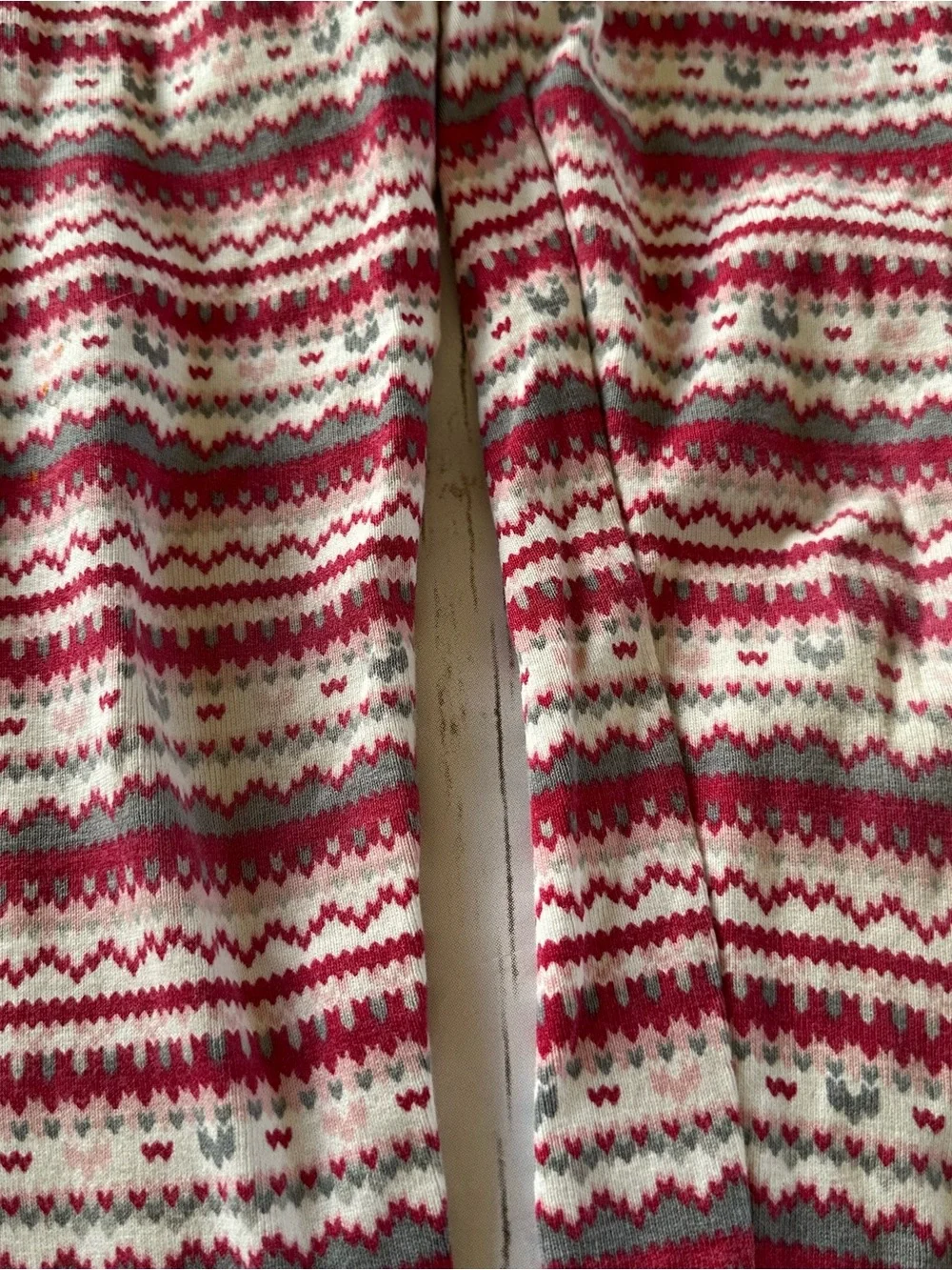 Gymboree red geometric pattern leggings vguc size 6